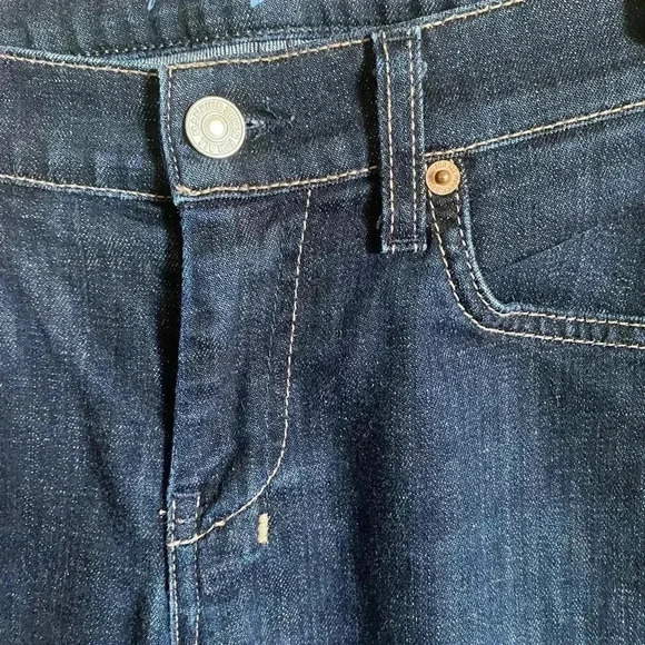 7 For All Mankind Dojo Crop Dark Wash Denim Capri Length Jeans Size 27 - Picture 5 of 9